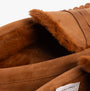 Interior detail view of Jack & Jones MARK Mens Slippers Cognac showing soft lining and textile upper.