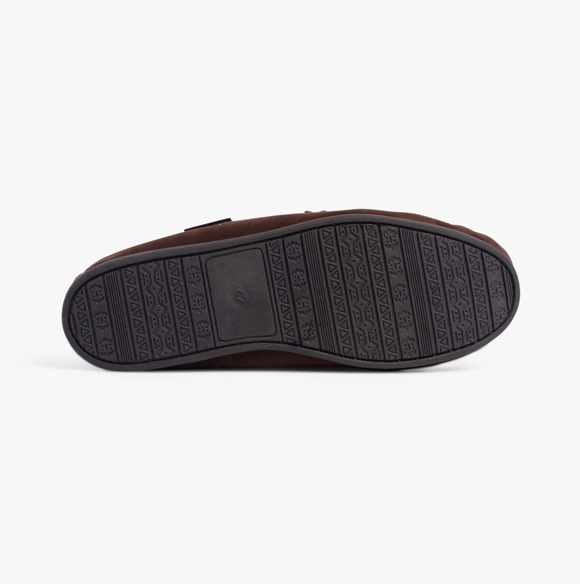 Jack & Jones MARK Mens Slippers Java bottom view showcasing rubber sole design.