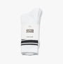 Jack & Jones TREY Mens 5-Pack Socks Bright White side view showing packaging and sock details.