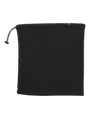 Jack & Jones TECH Mens Woven Snood Black front view showcasing the soft polyester fabric.