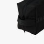 Jack & Jones NORTH Mens Toiletry Bag Black side view featuring zip closure and strap detail.