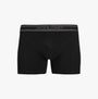 Jack & Jones JACRICHARD 3 Pack Mens Trunks Black front view featuring branded elasticated waistband.