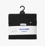 Jack & Jones SOLID LOUNGE Set Mens Black, folded crew neck and pants displayed with label on hanger.