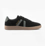 Jack & Jones JFWKIRK INTERNATIONAL CAMPAIGN Mens Trainers Anthracite side view featuring synthetic upper and rubber sole.