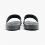Jack & Jones JARRED Mens Sliders Anthracite back view showcasing the synthetic upper and flat sole design.