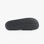 Jack & Jones JARRED Mens Sliders Anthracite bottom view with textured sole, lightweight and slip-on design.
