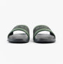 Jack & Jones JARRED Mens Sliders Anthracite front view showcasing the lightweight slip-on design and synthetic materials.