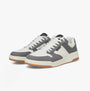 Jack & Jones JAMMER Mens Trainers Frost Grey side view showing casual lace-up design with round toe and low-top profile.