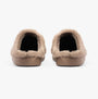 Jo & Joe CANDICE Womens Slippers Mink back view showing soft textile upper and rubber sole.