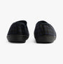 Jo & Joe EDWARD Mens Slippers Navy back view showcasing the textured upper and rubber sole design.