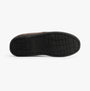 Jo & Joe HAIG Mens Slippers Brown bottom view highlighting rubber sole for grip and durability.