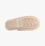 Jo & Joe ICELANDIC Womens Slippers Beige sole view showing rubber material and textured design.