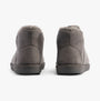 Jo & Joe ROSANNA Womens Slippers Charcoal back view showing soft faux fur lining and textile upper.