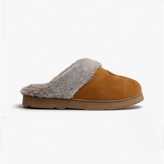Jo & Joe SPLENDOUR Womens Mule Slippers Chestnut