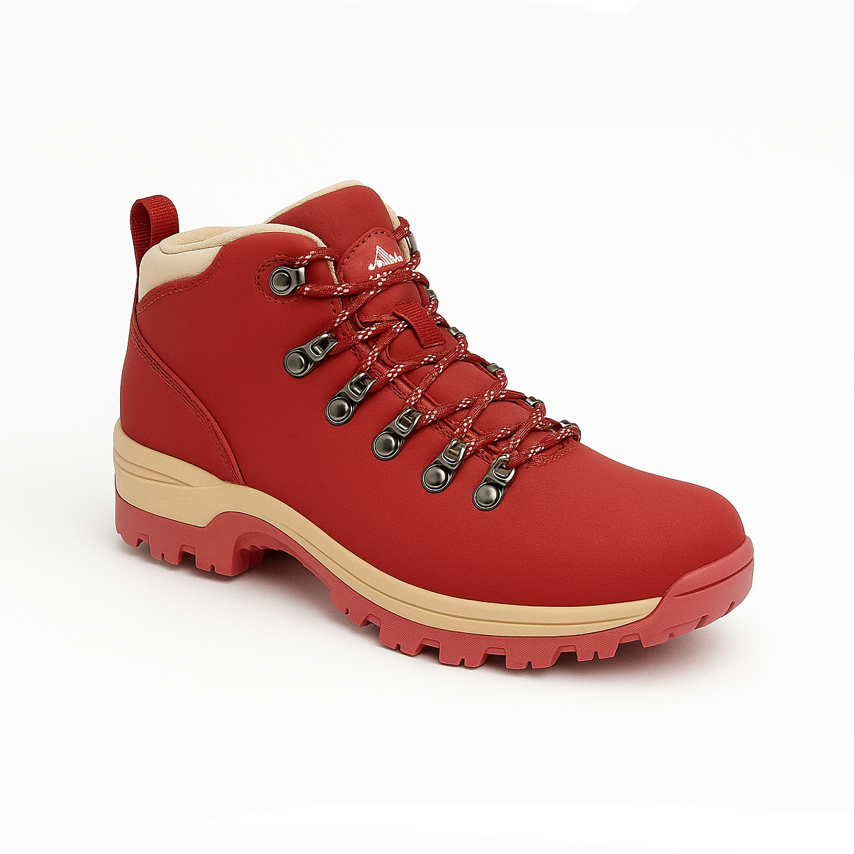 Johnscliffe TREK Womens Waterproof Hiking Boots Dark Red