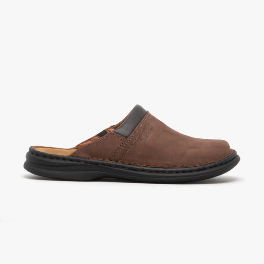 Josef Seibel MAX Mens Nubuck Leather Mule Clogs Brasil