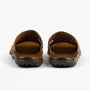 Josef Seibel LOGAN 38 Mens Sandals Nuss rear view showing leather and rubber sole.