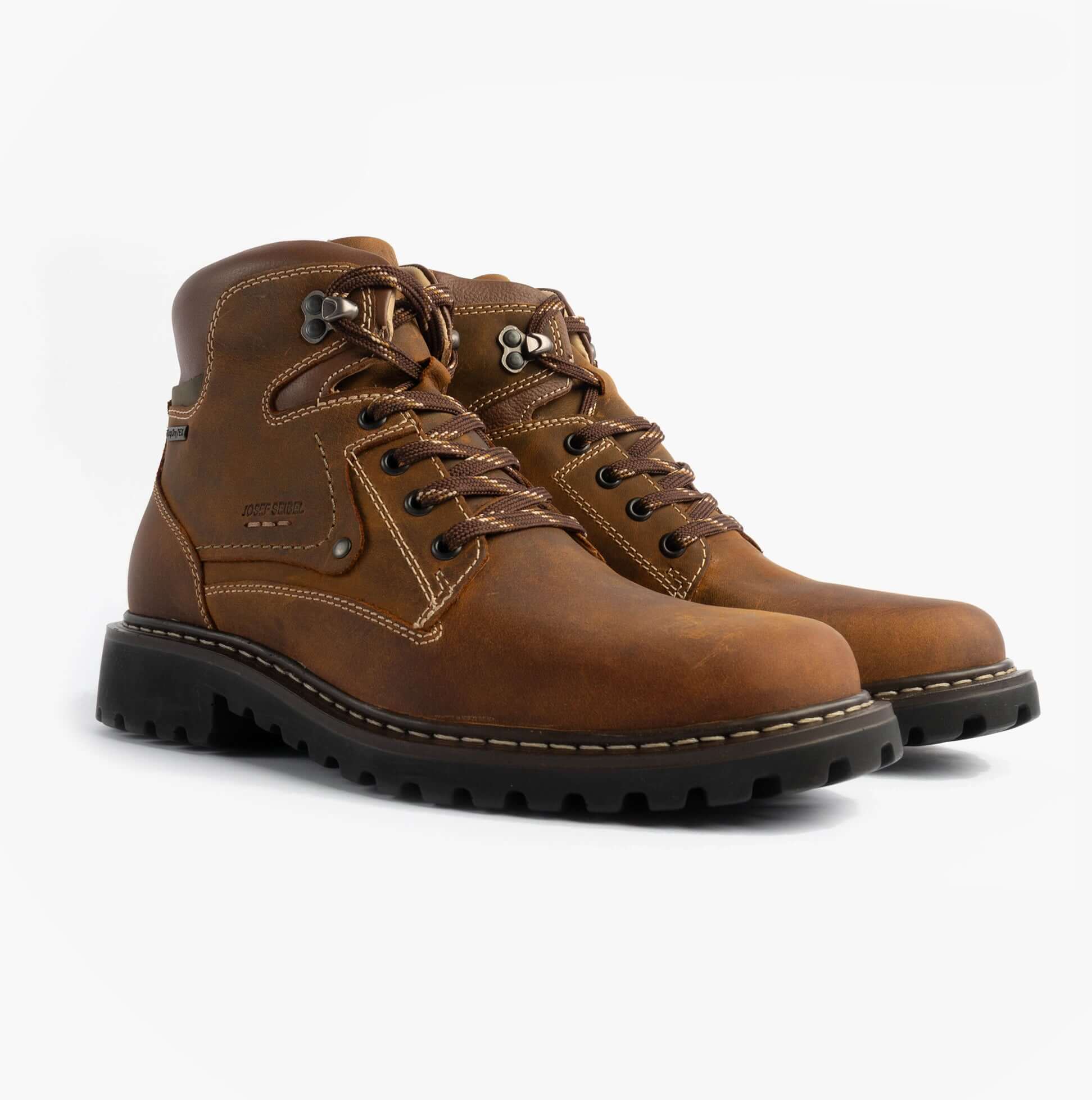 趣味 BE-PAL Josef Seibel CHANCE 51 Mens Boots Castagne Kombi Brown | Shuperb