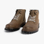 Josef Seibel CHANCE 39 Mens Boots Grey-Combi side view showcasing leather upper and lace-up closure.