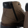 Josef Seibel CHANCE 39 Mens Boots Grey-Combi detail view showcasing zipper and heel features.