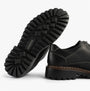 Josef Seibel CHANCE 59 Mens Shoes Black sole view showing rubber outsole design and low heel.