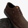 Josef Seibel ERROLL 50 Mens Waterproof Shoes Moro Brown side view highlighting leather upper and lace-up closure.