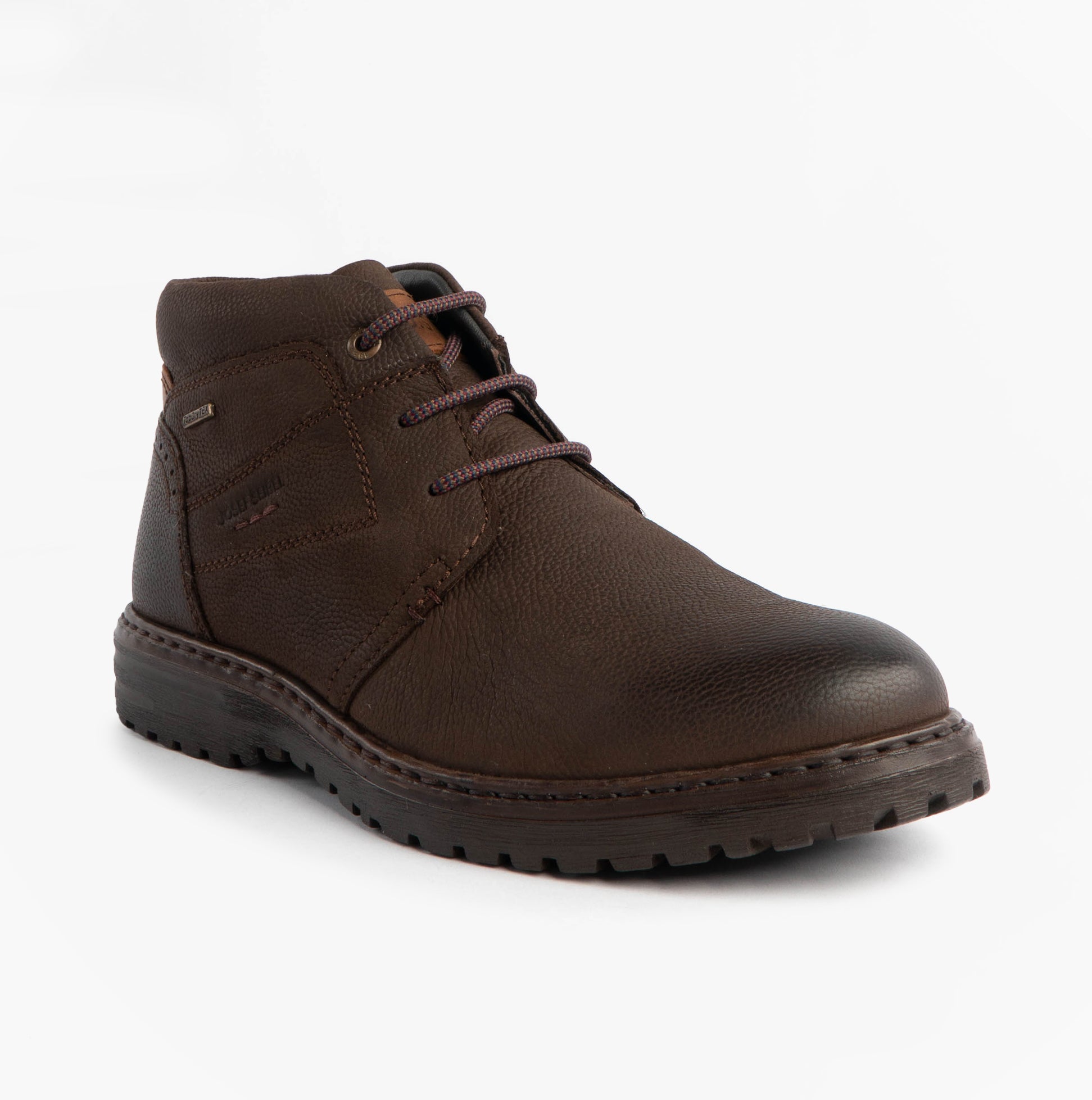 Josef Seibel ERROLL 52 Mens Boots Moro, side view, brown leather chukka boot with lace-up closure.