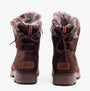 Josef Seibel WAYLON 03 Womens Boots Brown back view showing faux fur lining and lace detail.