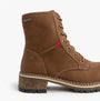 Josef Seibel WAYLYNN 10 Womens Lace Up Ankle Boots Brown side view, featuring leather upper and lace-up design.