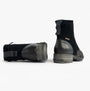 Josef Seibel SUSIE 03 Ladies Boots Blue Combi rear and side view showcasing leather and suede materials.