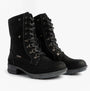 Josef Seibel SUSIE 04 Ladies Boots Black side view showcasing lace-up design and ankle height.