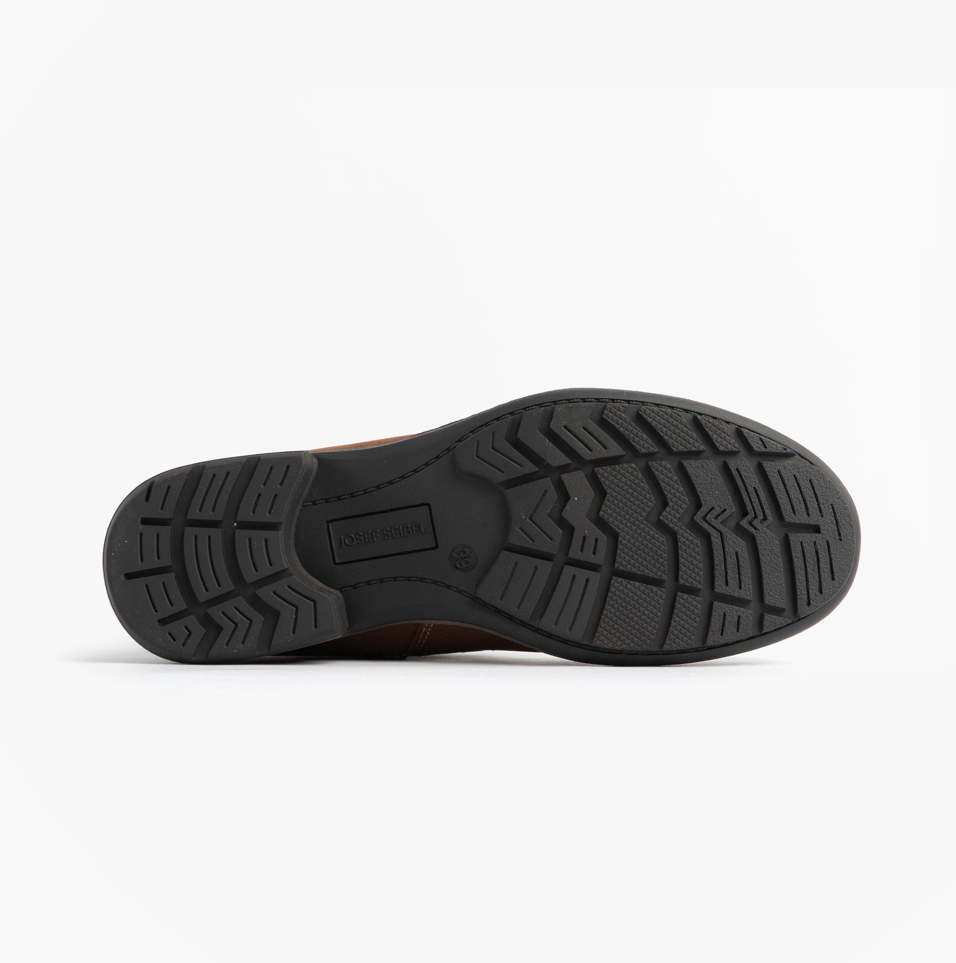 Josef Seibel SUSIE 04 Womens Boots Brown bottom view showing rubber sole with tread design.