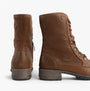 Josef Seibel SUSIE 04 Womens Boots Brown side view showcasing lace-up design and leather upper.