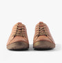 Josef Seibel FERGEY 56 Womens Casual Shoes Cognac front view showcasing lace-up design and smooth leather upper.