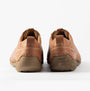 Josef Seibel FERGEY 56 Womens Casual Shoes Cognac back view showcasing brown leather upper and low top design.
