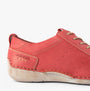 Josef Seibel FERGEY 56 Womens Casual Shoes Hibiscus side view showing leather upper and lace-up design.