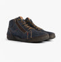 Josef Seibel FERGEY 67 Womens Size Zip Boots Ocean side view showing leather upper and lace-up design.