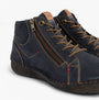 Josef Seibel FERGEY 67 Womens Size Zip Boots Ocean side view showcasing leather upper and zip detail.