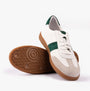 Josef Seibel JOLEEN 01 Womens Trainers Weiss-Smaragd side view showcasing leather upper and grip sole.
