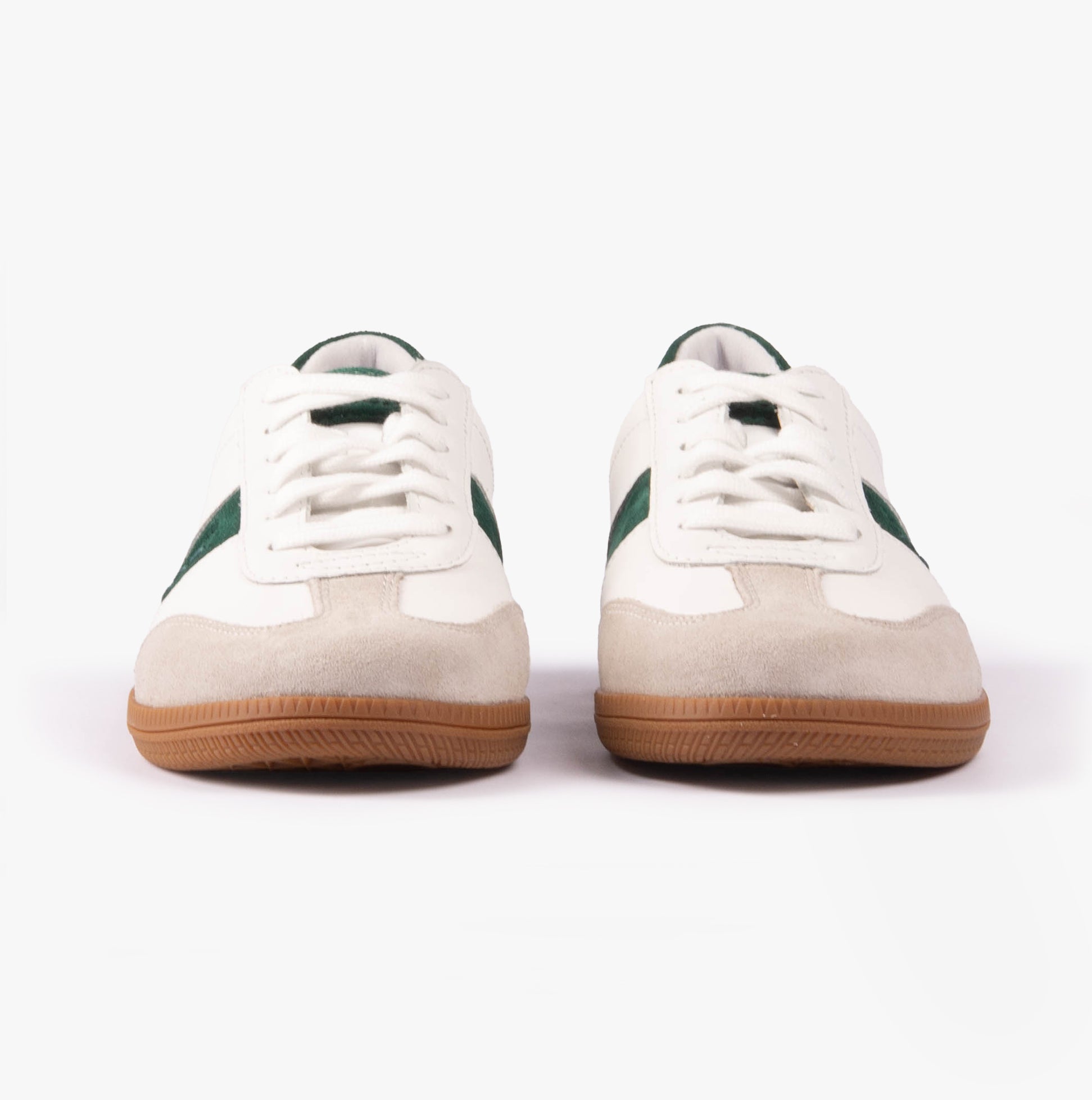 Josef Seibel JOLEEN 01 Womens Trainers Weiss-Smaragd front view showcasing white and emerald casual trainers.