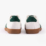 Josef Seibel JOLEEN 01 Womens Trainers Weiss-Smaragd rear view showcasing white leather and green accents.