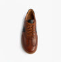Josef Seibel JOLEEN 03 Womens Court Trainers Tan top view showing lace-up design and leather upper.