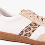 Josef Seibel JOLEEN 03 Womens Trainers Beige-Multi side view featuring leather and animal print details.