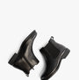 Josef Seibel SIMONA 03 Womens Ankle Boots Black side view, Chelsea style leather boots with elasticated panel.
