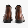 Josef Seibel SIMONA 03 Womens Ankle Boots Cognac back view showcasing leather upper and elasticated side panel.