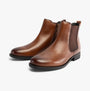 Josef Seibel SIMONA 03 Womens Ankle Boots Cognac side view featuring smooth leather upper and elasticated side panels.