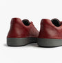 Josef Seibel Claire 13 Womens Casual Shoes Red back view showcasing leather upper and TPR sole.