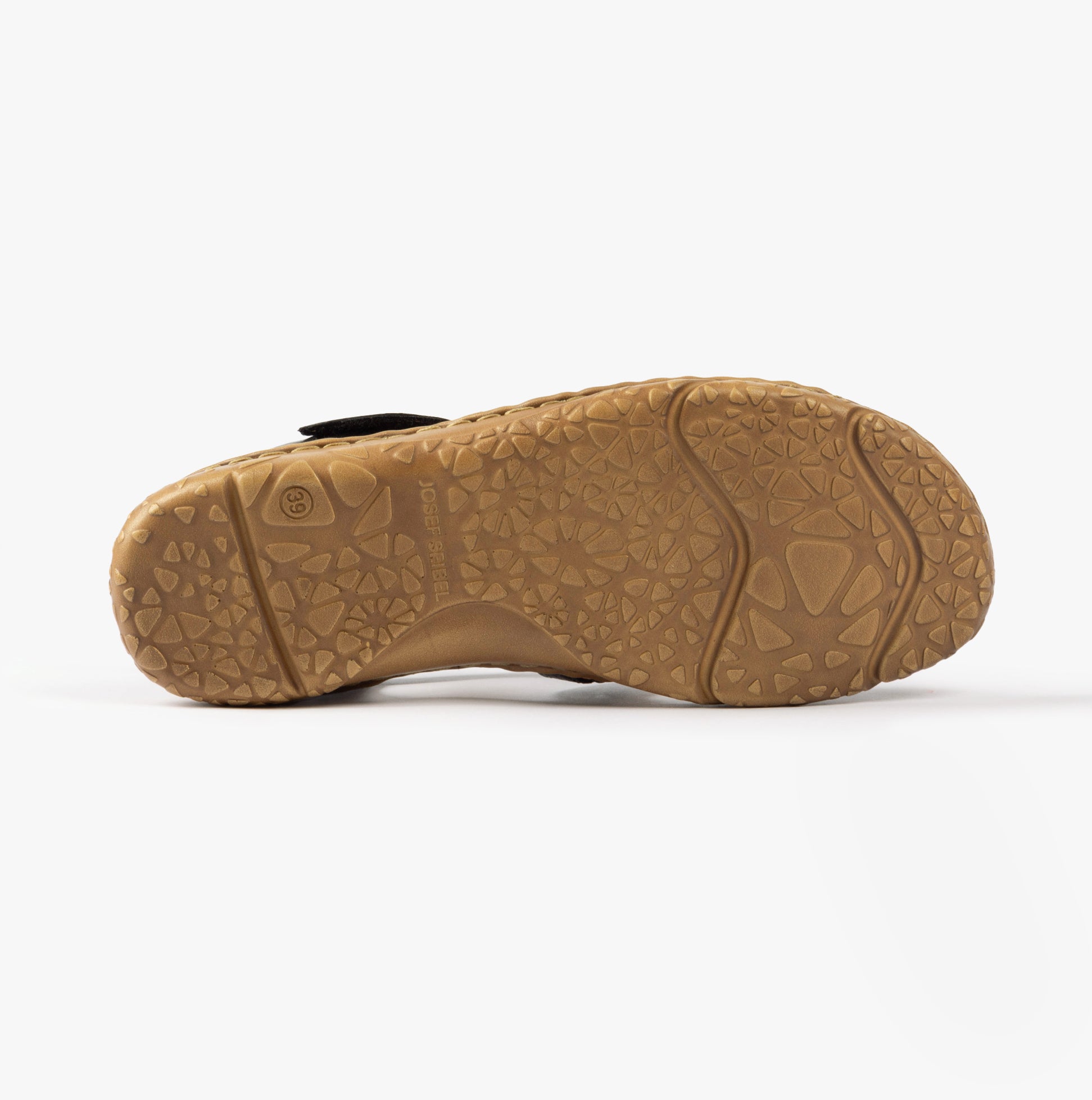 Josef Seibel IVY 02 Womens Sandals Schwarz bottom view showing rubber sole design