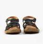 Josef Seibel IVY 02 Womens Sandals Schwarz front view showing leather upper and rubber sole.