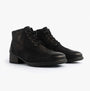 Josef Seibel KATE 11 Womens Brogue Boots Black side view showcasing leather upper and lace-up design.